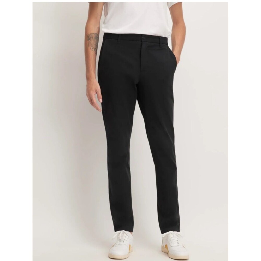Everlane Mens Performance Chino NWT Size 40X30 Black Uniform Athletic Fit